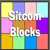 Sitcom Blocks is based on the game show Hollywood Squares, a trivial tic-tac-toe game. As in tic-tac-toe (noughts and crosses), you try to complete three in a row while blocking your opponent from doing the same.